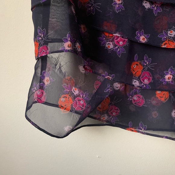 American Eagle Floral tiered blouse - Picture 2 of 4